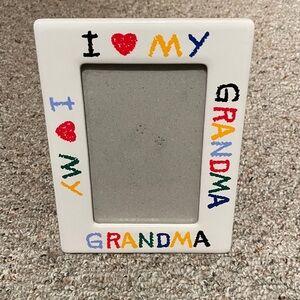 Vintage ceramic ‘I Love My Grandma' Photo Picture Frame 🖼️